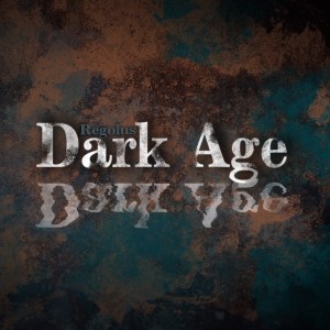 Text artwork displaying the words 'Regulus Dark Age' with a textured, dark background.
